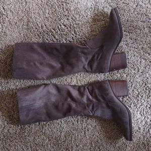 ABOUND tall grey faux suede boots